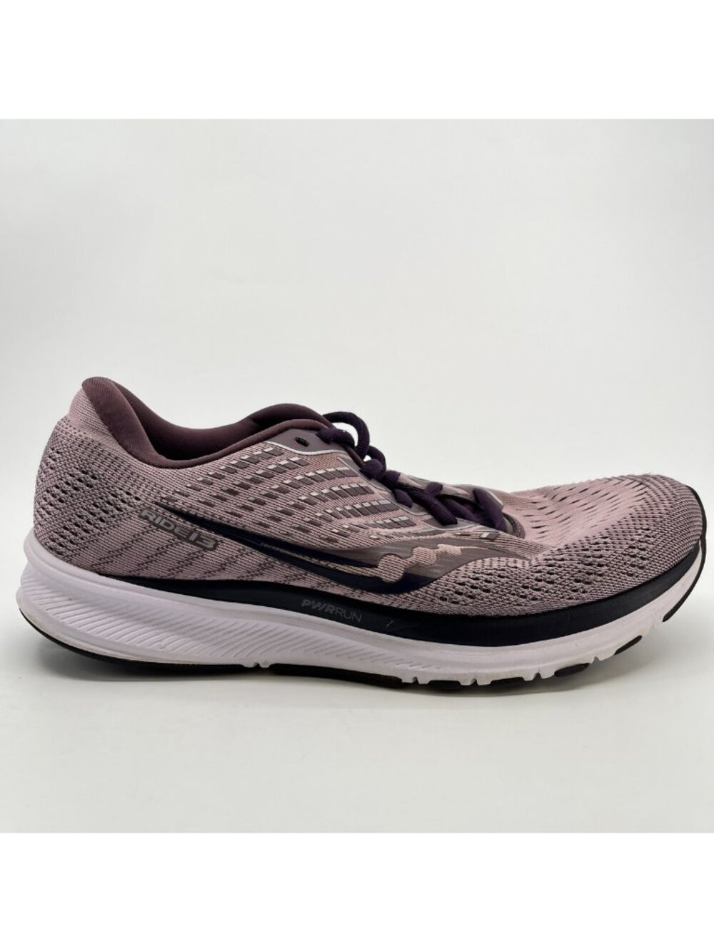 Saucony Ride 13 Womens Size 11 Purple Black Athletic Running Shoes Sneakers